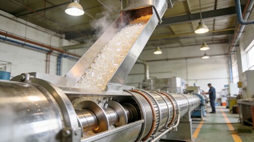 Integrated Solution for High-Temperature Plastic Pellet Cooling and Conveying