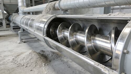 Severe Abrasion and Corrosion from Mineral Powder? A Stainless Steel Screw Conveyor Solves the Problem in One Stroke.