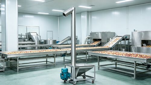 Application Case of Low-Temperature Conveying of Freeze-Dried Fruit Pieces by Stainless Steel Vertical Screw Conveyor
