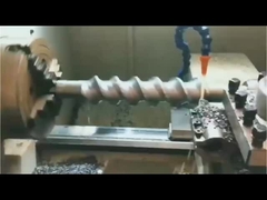 Single extrusion screw with mixing head for manufacturing granular PE, PPR, and PP pipes