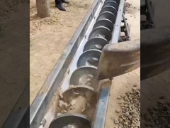 Customizable Screw Auger Conveyor U Shaped Screw Auger Conveyor Heat Resistant Inclined Sawdust Smal