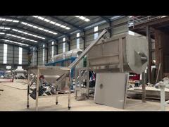 Custom Stainless Steel Drum Mixer Dry-Wet Mixing Equipment Mixer and Conveyor System