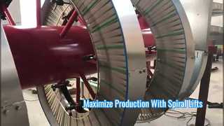 High Efficiency Spiral Lift Conveyor for Industrial Use