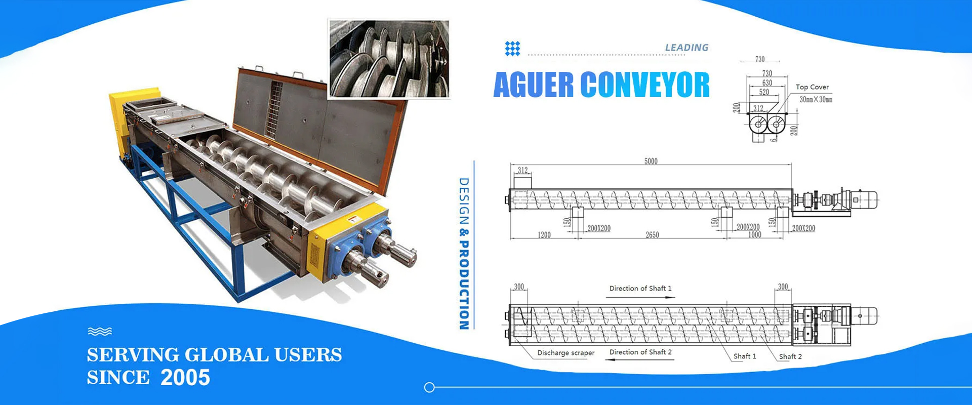 Quality Screw Auger Conveyor factory