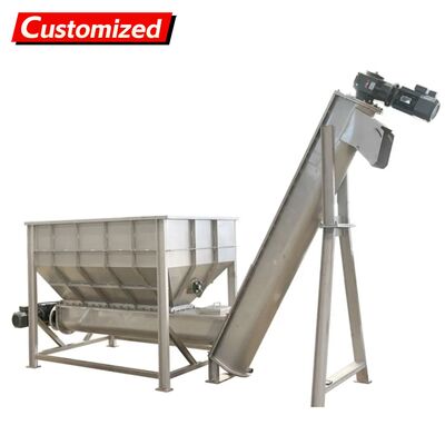 Custom Stainless Steel Screw Conveyor Shaftless Design with Anti-Caking Structure Food Waste Screw Conveyor Industrial Automation Powder and Granular Material Conveying and Feeding Equipment Specializ