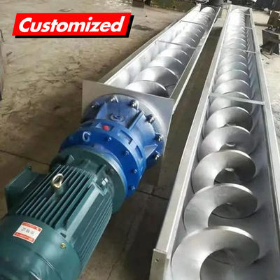 Buy Customized Spiral Helix Auger Conveyor System for Flexible Material Handling Solutions online manufacture