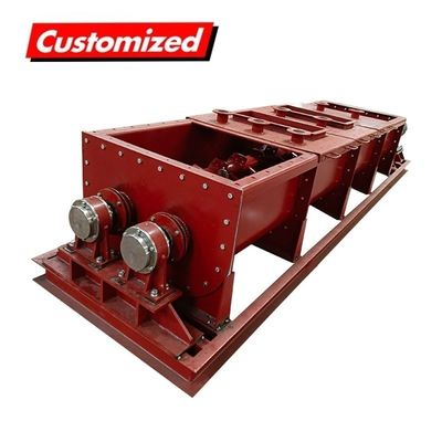 Good price Stainless Steel Heat Resistant Customized Double Shaft Mixer Screw Auger Conveyor for Soil Clay Mixing online