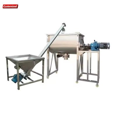 Good price 1000L High Efficiency Horizontal Ribbon Mixer Easy to Operate Customizable Powder Mixing Machine online