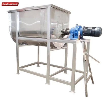 Buy 5 Ton Ribbon Poultry Feed Mixer Electric Control For Chemicals Processing online manufacture