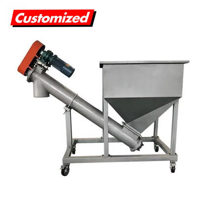 Good price Stainless Steel Filling Machine Feeder 2m Inclined Screw Auger Conveyor Conveying System online