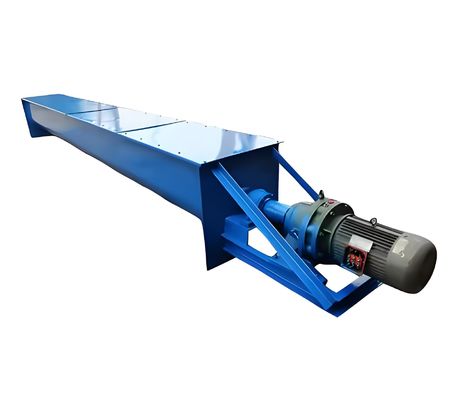 Buy High-Temperature Stainless Steel Heavy-Duty U-Trough Auger Conveyor For Hay Or Straw Mixed With Milk Powder online manufacture