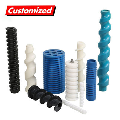 Good price Manufacture Custom Food Grade Conveyor Flexible Spiral Augers Upe Hdpe Pp Uhmwpe Pom Nylon Screw Plastic Auger Cnc Pars Machine Easy Operation Screw Conveyor online
