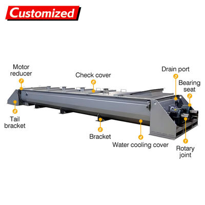Good price CUSTOM New Thermal Heating Cooling Jackets Screw Conveyors  High-Temperature Auger Conveyor Continuous Mixers for Heating Cooling online