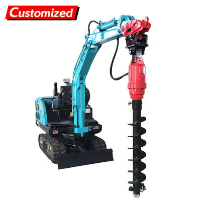 Good price Customized Auger Boring Machine Mini Earth Auger Drive Excavator Auger Drilling Machine  Auger Screw Pile Driver Ground Screw Drilling  For Utility Pole Pits, Tree Planting Holes, Photovoltaic Power online