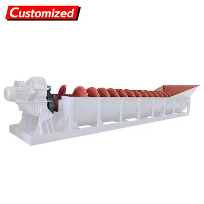 Good price oem spiral sand washing machine with gears and pumps is a high-quality spiral sand washing equipment, suitable for river pebbles, limestone, granite, with a sand washing capacity of 40-300t/h online