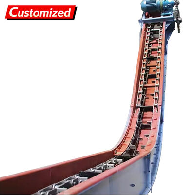 Good price Custom-made high-quality chain scraper conveyors and inclined drag chain scraper conveyors, suitable for transporting coal/ash/biomass, with specialized chain conveyors for wood chips. online