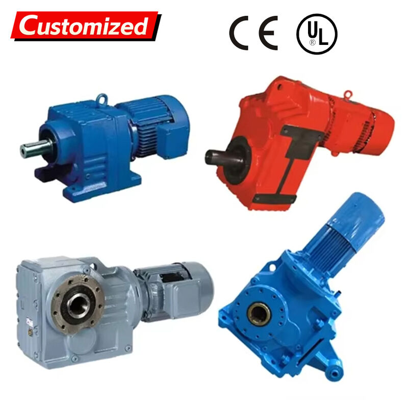 Motor Set Reducer 1.1 kW Single-Stage Reduction Worm Gearbox Motor Reducer