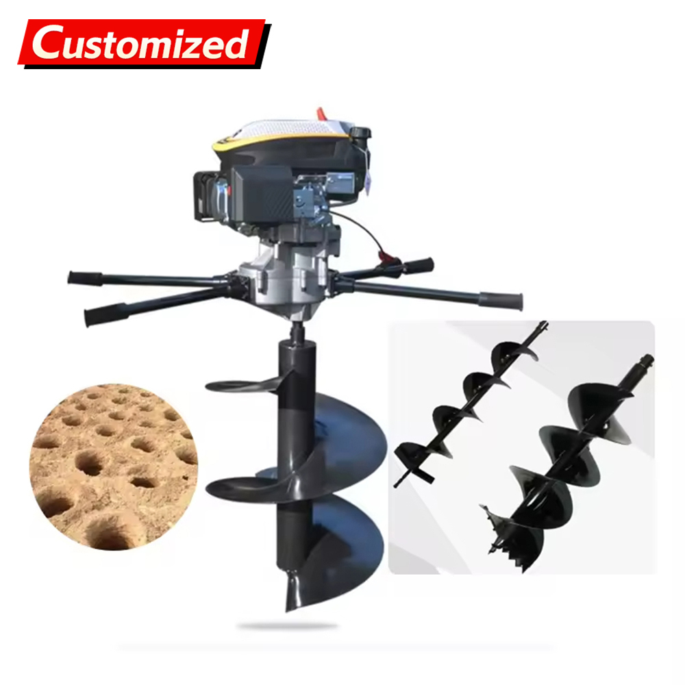 Portable Auger Machine with 2-Stroke Engine