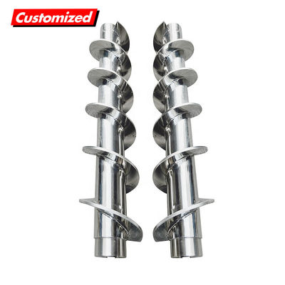 Good price Custom Auger Stainless Steel Machinery Feedscrew Barrel Worm Harden Steel Feed Screw online