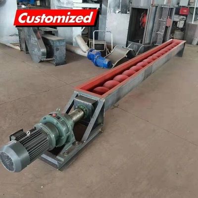 Good price U-Shaped Sludge Screw Feeding Machine Conveyor System Tubular Screw Auger Conveyor OEM online