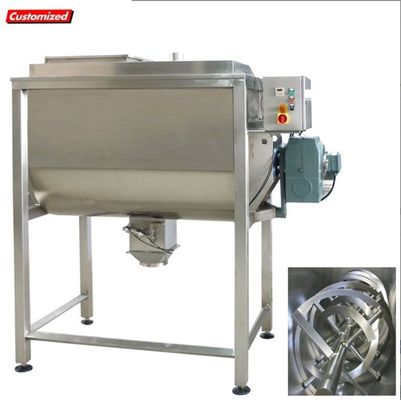 Good price Electric Heating Stainless Steel Horizontal Ribbon Mixer with Variable Speed Control for Powder Mixing online