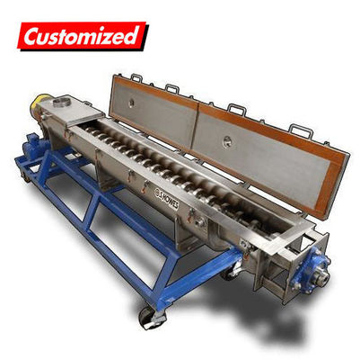 Good price Interlayer Cooled Screw Auger Conveyo Power Saving Food Auger Conveyor online