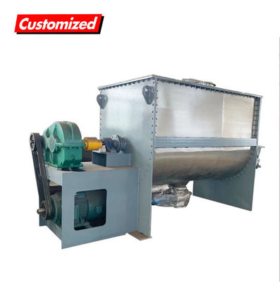 Good price 300Kg SUS304 Food Pharmacy Horizontal Ribbon Mixer Chemical Applications Powder Mixing Machine online