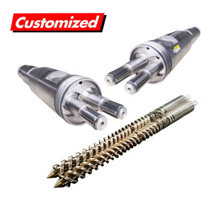 Good price Food Grade Stainless Steel Nitriding Integral Type High-Accuracy Twin Screw Barrel for Extruder online