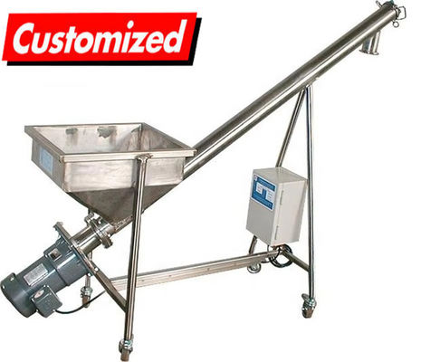 Good price Dry Ice Stainless Steel Hopper Screw Auger Conveyor  For Smooth Material Transfer online