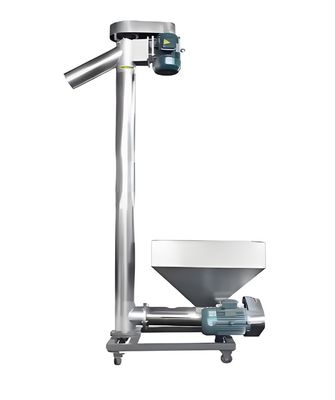 Good price Flexible Screw Conveyor With Vibrating Hopper Oblique Auger Gravel Cement Hopper Screw Blade online