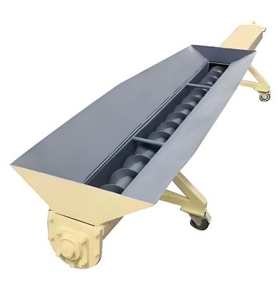 Good price Mobile Screw Conveyor With Hopper For Crushed Plastic Sheets online