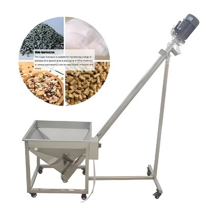 Good price Food-Grade PE Hose Inclined Screw Feeder with Adjustable Inclination Angle for High-Accuracy Powder Conveying online