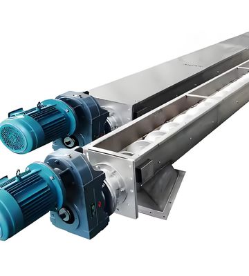 Good price Customized U-Trough Stainless Steel Spiral Conveyor for Chemical Industry Dust and Sand Transportation online