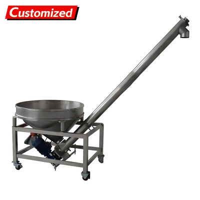 Good price CustomStainless Steel 304 Material Inclined Screw Conveyor Auger Feeder Conveyor Spiral Machine for Food Powder Fodder Additive online
