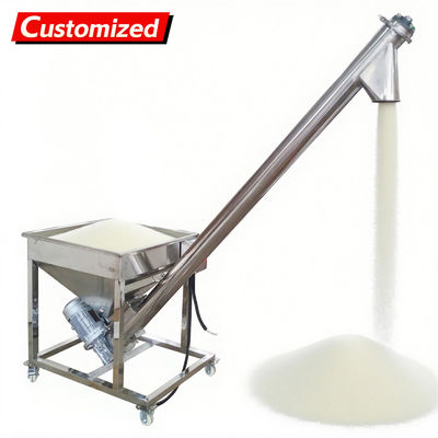 Good price oem Automatic Screw Powder Feeder Machine Stainless Steel Vibrating Inclined Conveyor Hopper with 4.5'' Diameter Auger Loader for Spices, Resin & Granular Materials 3m³/h Capacity 110V online