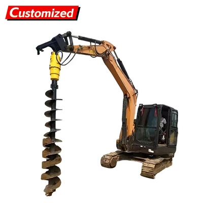 Good price Customized  5-40ton Screw Pile Driver Excavators & Deep Hole Drilling Rigs Excavator Machine Digger Auger Screw Pile Driver Ground Screw Drilling For Utility Pole Pits, Tree Planting Holes, Photovolta online
