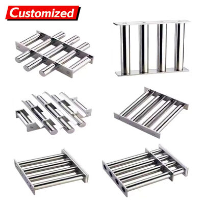 Good price Custom Permanent Strong Magnet Grid 12000 Gauss Neodymium Bar Rod Separator Stainless Filter High Magnetic Hopper Grate Magnet for lithium battery manufacturers, factories, and manufacturing industrie online