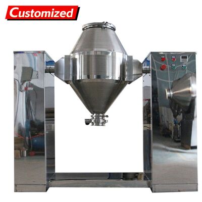 Good price Custom stainless steel dual cone mixer with low-residue conical mixing structure. Simple design for uniform blending of powdered or granular materials in chemical, food processing online