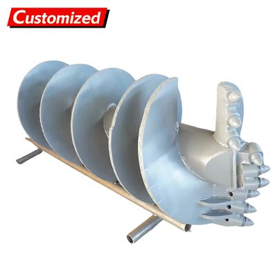 Good price Customized Auger Drilling Rig, Auger Drilling Rig, Rotary Drilling Rig Single-Flute Straight Auger Bit (Toothed) For construction in clay layers, highly weathered layers, and gravel layers online