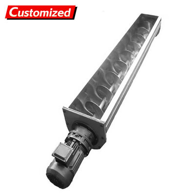 Good price Custom Stainless Steel Screw Conveyors Shaftless/Shafted/Twin-Shaft Types Corrosion-Resistant for Granular/Powdered Materials Mining Screw Conveyors worm conveyor blade online