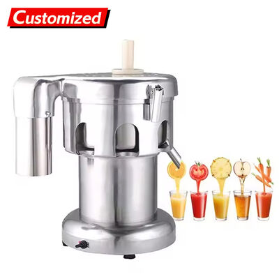 Good price Customized Commercial Juicer with Pulp Retention Fruit and Vegetable Juicer Stainless Steel Industrial Juicer 220V 370W Apple Orange Pear Banana Fruit Juicer online