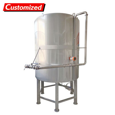Good price Stainless steel liquid storage tanks1000-liter containers Chemical reaction vessels Elevated buffer tanks Dairy and beer processing line material storage tanks Industrial-grade material storage equip online