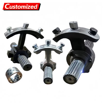 Good price Custom Black Aluminum Intermediate Bearing for 320mm Screw Conveyors with Powder Metallurgy Bearing Shells online