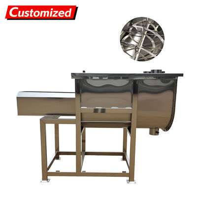 Good price Variable Speed Electric Heating Stainless Steel Horizontal Ribbon Mixer and Powder Blender Machine online
