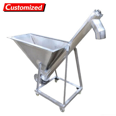 Good price Customized Stainless Steel Screw Conveyor with 18.5 kW Motor for Powdered Sugar Transport online