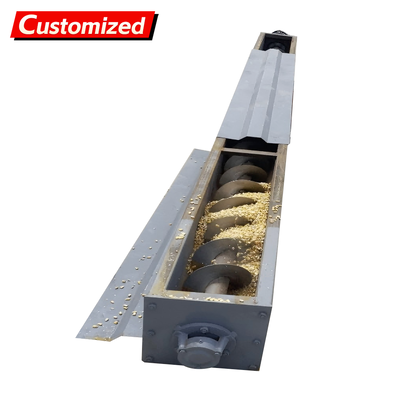 Good price Stainless Steel Screw Auger Conveyor with Adjustable Speed and High Efficiency for Grain Feed Powder Granules worm conveyor blade online
