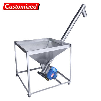 Good price Custom Stainless Steel High-Accuracy Screw Auger Feeder with Inclined Hopper for Dry Powder Handling online
