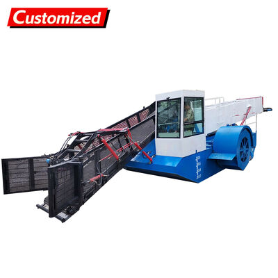 Good price Stainless Steel Hydraulic Trash Skimmer Boat High Efficiency Customizable Aquatic Plant Harvester online