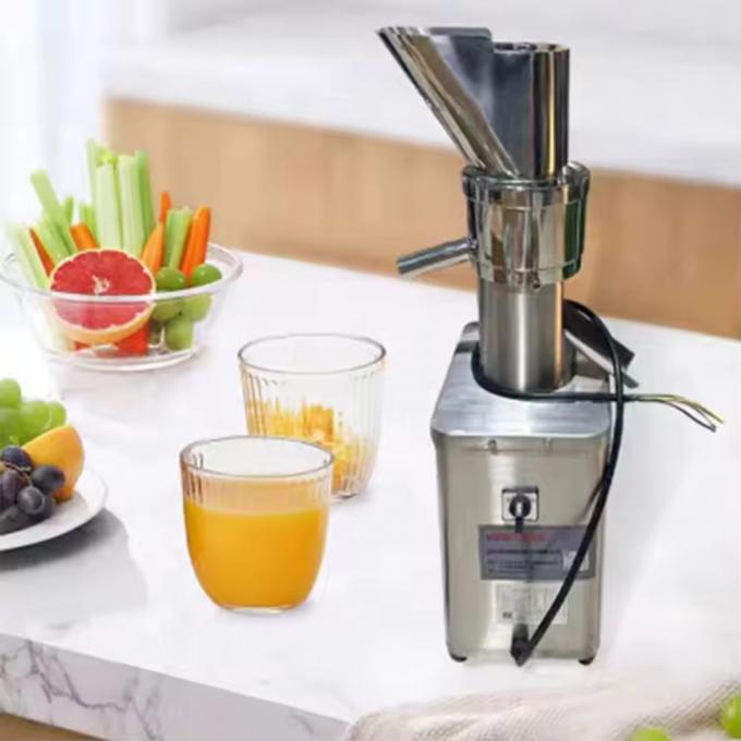 Industrial Stainless Steel Cold-Press Juicer with Pulp Retention
